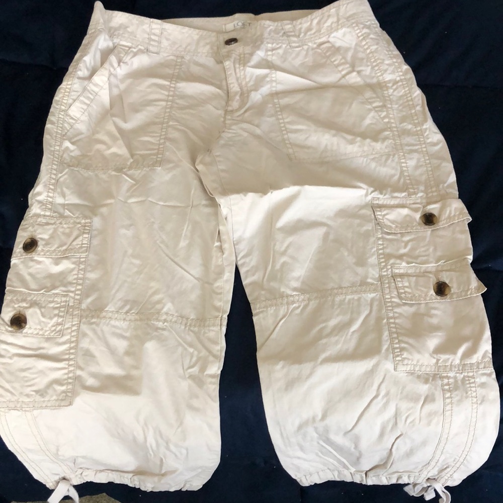 Ann Taylor Loft cargo capris